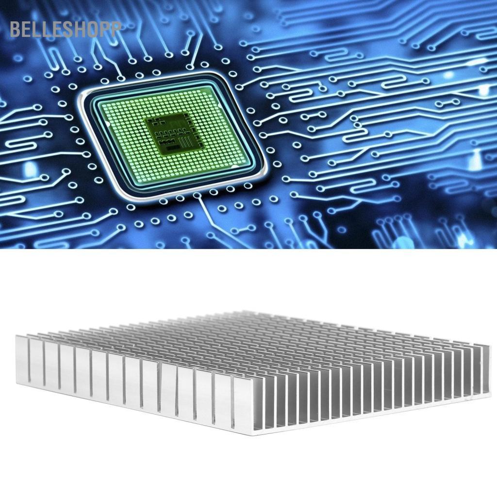 Belleshopp Belleshopp Tản nhiệt 150x120x20mm Tản nhiệt nhôm cho PC Làm mát máy tính Bảng mạch PCB Mô-đun tản nhiệt vây hiệu suất cao (Màu xanh da trời)