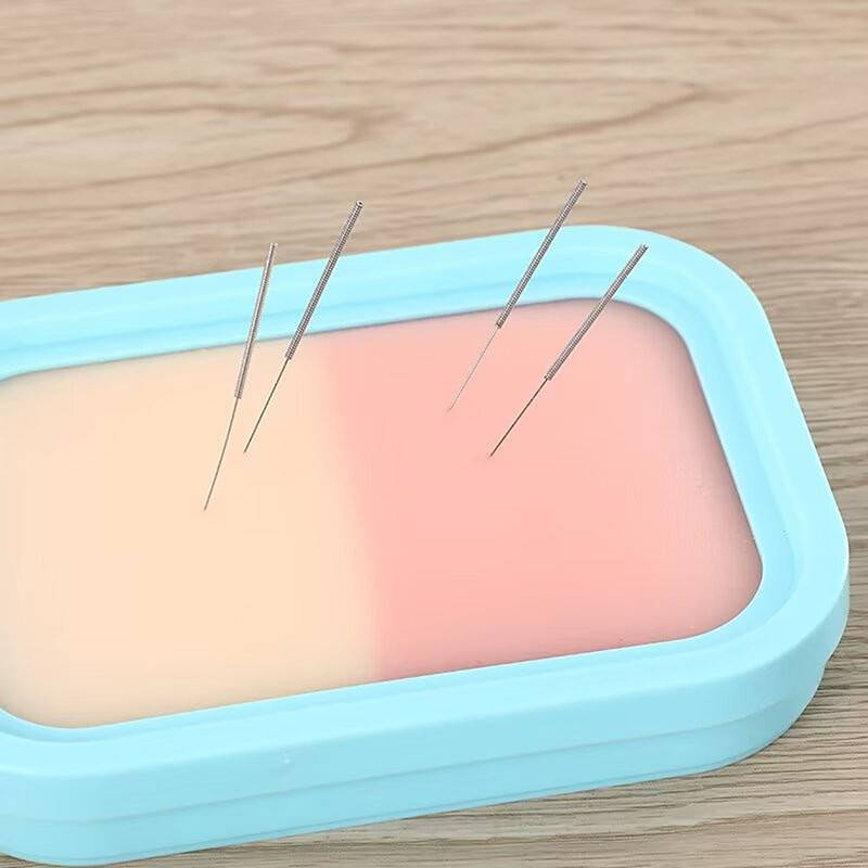 HFSHY Silicone thực hành miếng da tái sử dụng mô phỏng da người cho châm cứu và đào tạo phẫu thuật