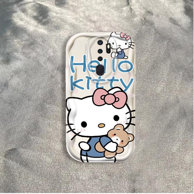 Thích Hợp Cho OPPO A9 2020 A5 2020 3D Cầm Tay Mềm TPU Kitty Rilakkuma Ốp Điện Thoại Chống Sốc
