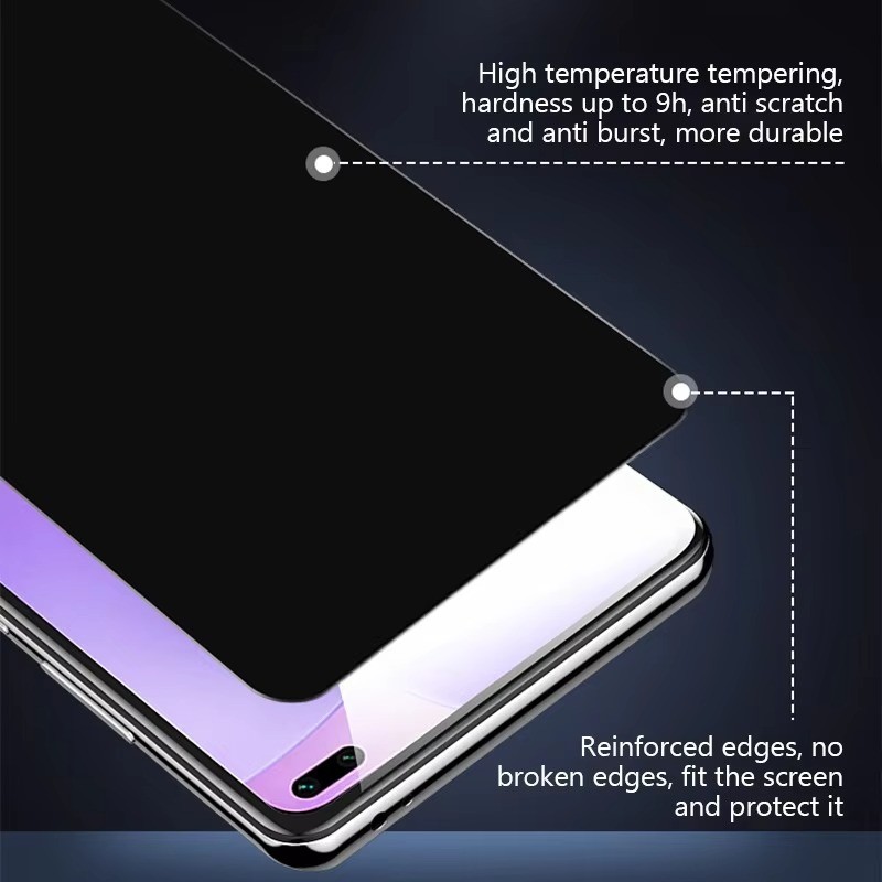 2 Chiếc Trong Suốt Cạnh Đen Kính Phim Dành Cho Honor X7d X7c 4G X7b 5G 4G 50 MP HD Điện Thoại Bảo Vệ Màn Hình Cho Honor X7a X70i X7 Chống Gián Điệp Cạnh Đen Kính Cường Lực