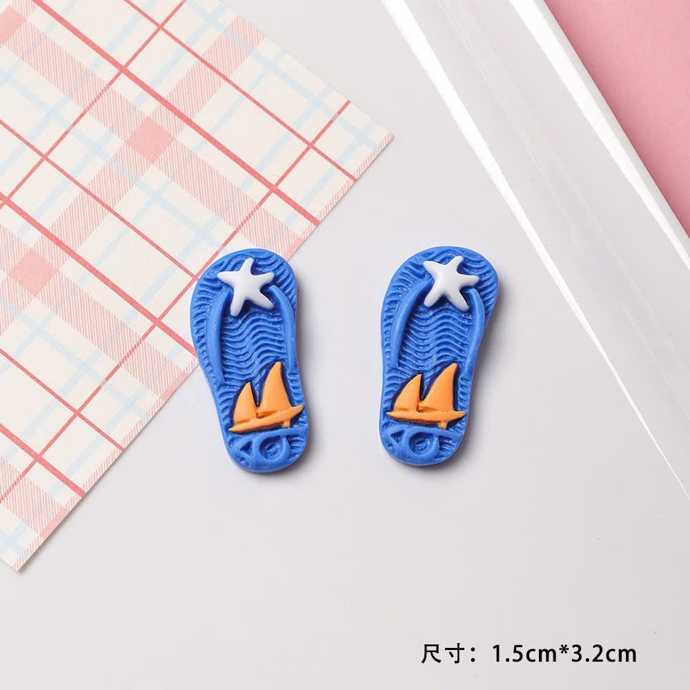 Set Charm Gắn Dép Đại Dương Pastel Cá Heo Sao Biển Siêu Cute 🌊🐬 Charm Resin Cao Cấp Phong Cách Biển Mùa Hè
