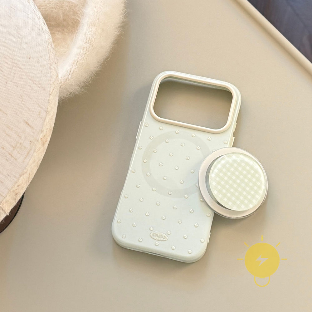Phone Case For iPhone 17 Pro Max 16 15 14 13 with Griptok TPU Magnetic with Griptok Aesthetic Korean Cute