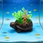 Bể Cá Đá Bong Bóng Tôm Nhân Tạo Rùa Cho Bể Cá Terrarium