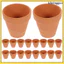 20 Chiếc Thoát Nước Mini Terracotta Chậu Cây Vườn Hoa Trồng Nhỏ Với Trong Nhà Nhỏ Mầm Non Khenggao
