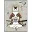 Mèo Samurai Phong Cách Nhật Bản Tranh Canvas Không Khung Chống Thấm Nước Treo Tường Nghệ Thuật Cho Nhà Hàng Nhật Bản Ramen Shop Trang Trí Nhà
