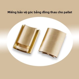 Khay đồng phong cách Trung Quốc, góc khóa, đĩa trái cây/trà, gỗ gụ, màu vàng, AD2H