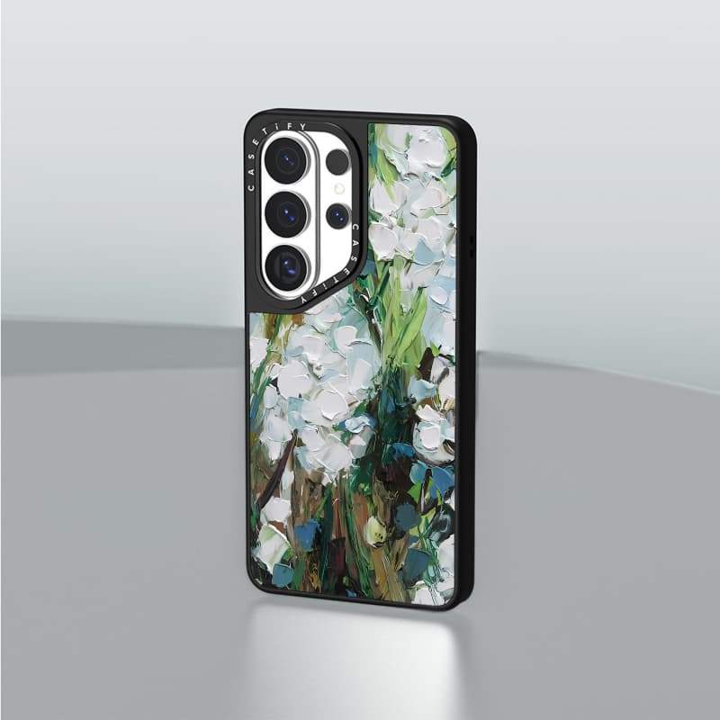 CASECASE X Vỏ Hoa Rong Biển Màu Đen Mờ Hút Từ Tính Samsung Galaxy S26 Ultra S25 S24 S23 Ultra Plus Mặt Sau Cứng Có Hộp Khắc Logov