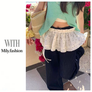 Milyfashion Polka Dot Print Layered Butt Curtain One Piece Rened-Up Fluffy Váy