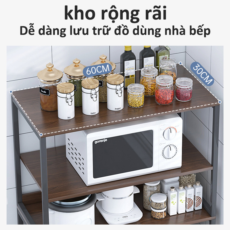 Kệ đựng đồ đa năng Kệ Lò Vi Sóng cần thiết cho mọi gia đình Kệ để đồ nhà bếp đẹp mắt