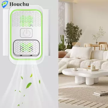 Máy lọc không khí HOUCHU, Máy làm sạch không khí di động yên tĩnh, Máy lọc ion không khí nhỏ gọn im lặng tại nhà