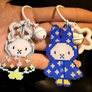 Miffy Rabbit Áo Mưa Series Sáng Tạo Móc Khóa Hoạt Hình Dễ Thương Túi Quà Tặng Cho Bạn Gái Mặt Dây Chuyền26042212