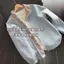 Áo khoác bomber kẻ sọc xanh nhạt cho mùa thu - Phù hợp làm đồng phục cặp đôi