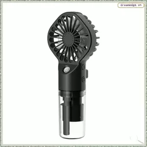Quạt cầm tay cầm tay Quạt phun nước ký túc xá sinh viên Quạt Mini Đồ dùng mùa hè Dụng cụ làm mát ngoài trời, màu đen