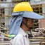Tấm chắn nắng mũ cứng có khả năng hiển thị cao với dải phản quang Tấm chắn cổ lưới Phụ kiện mũ bảo hiểm bảo vệ cho công việc ngoài trời mueadsyvn