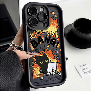 Ốp Điện Thoại Funny Bang Cat Cho Realme 16 15 14 13 12 Pro Plus 15T 5G 8 11 5s 6s 8i Note 50 C53 C51 C85 C67 C63 C33 C35 C55 C21Y C25Y C15 C25 C20 Ốp Lưng Matte Mềm mại