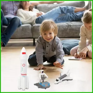 Bộ đồ chơi trạm vũ trụ Bộ đồ chơi cho trẻ em Phi hành gia Liên doanh Bộ không gian Space Rover Tàu con thoi Trạm vũ trụ saixit2vn