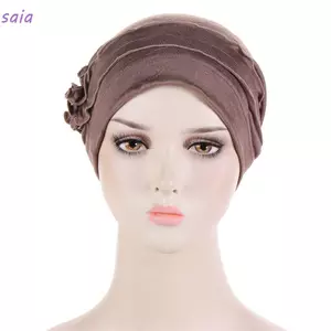 SAIA Nữ Hijab Khăn Mũ Mềm Mại Headwrap Mũ