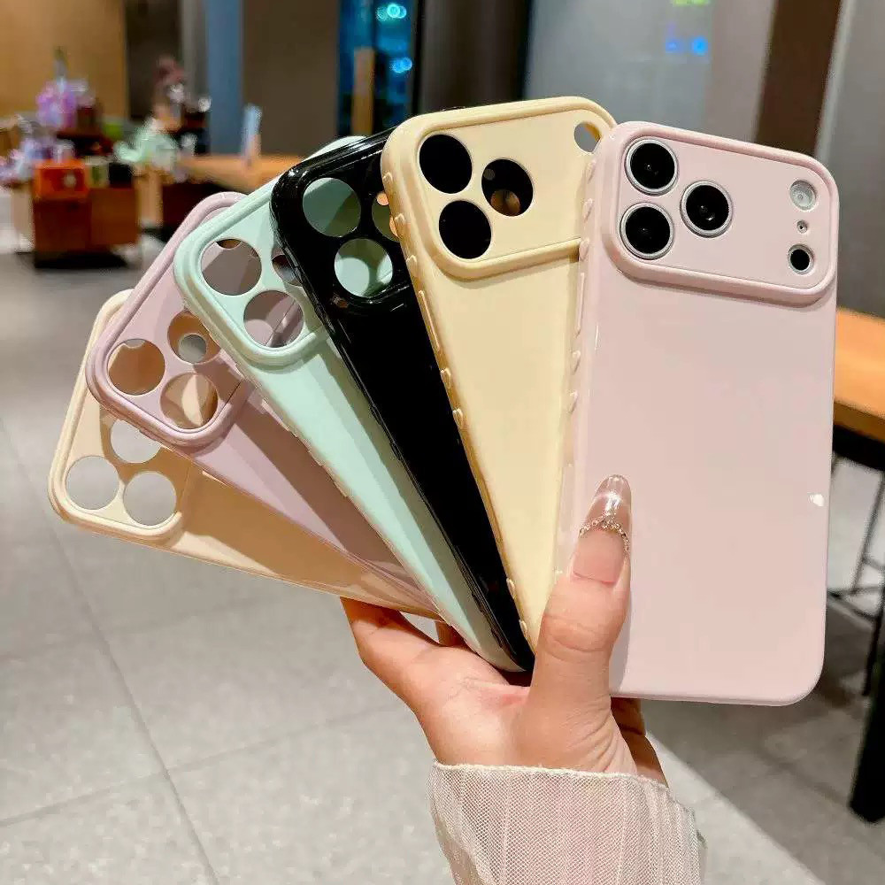 Ốp điện thoại mềm thiết kế trái tim tình yêu đơn giản cho iPhone 17 Pro Max 17 Air 16 Plus 15 14 13 12 11 Vỏ bảo vệ chống sốc