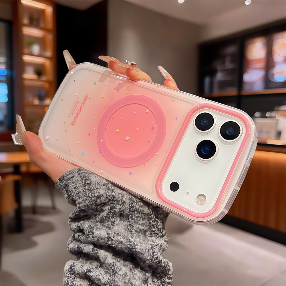 Ốp điện thoại từ tính màu mực chất lượng cao cho iPhone 17 Pro Max 16 13 14 15 pro max Bảo vệ ống kính chống rơi Vỏ cứng bảo vệ điện thoại
