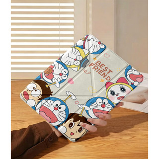 Ốp Lưng iPad A16 Air 4/5/6/7/8 Pro 11 Doraemon Y-fold Vỏ hoạt hình dễ thương cho iPad Gen 12 11 10 9 8 7 6 5 Mini 6/7