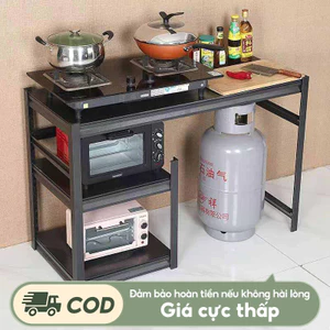 Kệ bếp gas sắt Kệ Để Đồ nhà bếp cao cấp Chịu nhiệt độ cao Kệ bếp ga Cần thiết cho mọi gia đình
