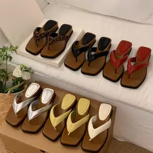 TT Phiên Bản Hàn Quốc Chính Hãng Da Flip-Flops Nữ Đế Dày Lật Dép Đi Biển Chống Trơn Trượt Dép Thường Ngày 2026