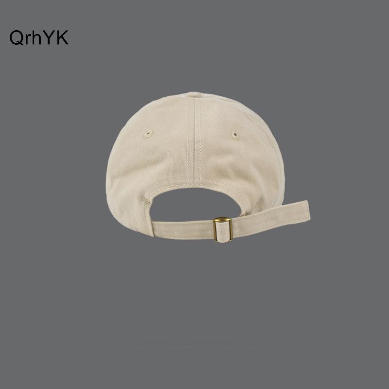 Mũ bóng chày nữ màu hồng thêu cute, chất liệu cotton mềm mại, phù hợp hoạt động ngoại trời và chống nắng theo phong cách Hàn Quốc.