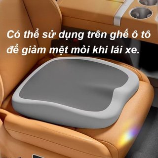 Memory Foam Đệm Ghế Thoáng Khí Chống Trơn Trượt Văn Phòng Ghế Ô Tô Miếng Lót Thắt Lưng Hỗ Trợ Ngồi Dài