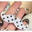 Ở Lại Hoạt Hình Dễ Thương ria mép Móc Khóa Chất Liệu Acrylic Chắc Chắn 8G Móc Khóa Nhẹ