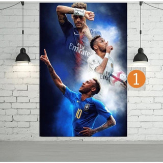 Poster Cầu Thủ Bóng Đá Nổi Tiếng Neymar Khổ Lớn dán tường