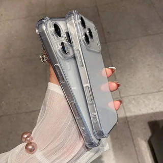Ốp lưng trong suốt chống sốc ôm sát túi khí 4 góc cho iPhone 7 8 11 12 13 14 15 16 17 Pro Max 7P 8P