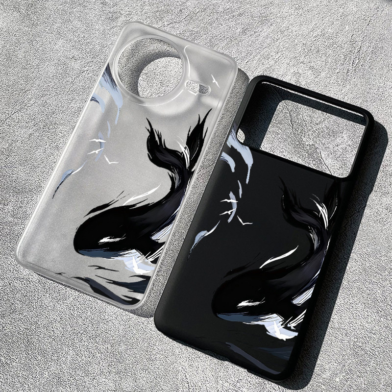 Ốp điện thoại Gengar cứng “Ink Whale ” cho  Redmi Turbo 5 Max Turbo 4 Pro POCO X8 Pro X7 Pro X6 F8 F7 / Vỏ POCO chống vân tay / Vỏ Redmi