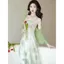 Bộ đồ hai mảnh áo len cardigan xanh phong cách cổ tích Super Fairy Forest, phù hợp xuân hè