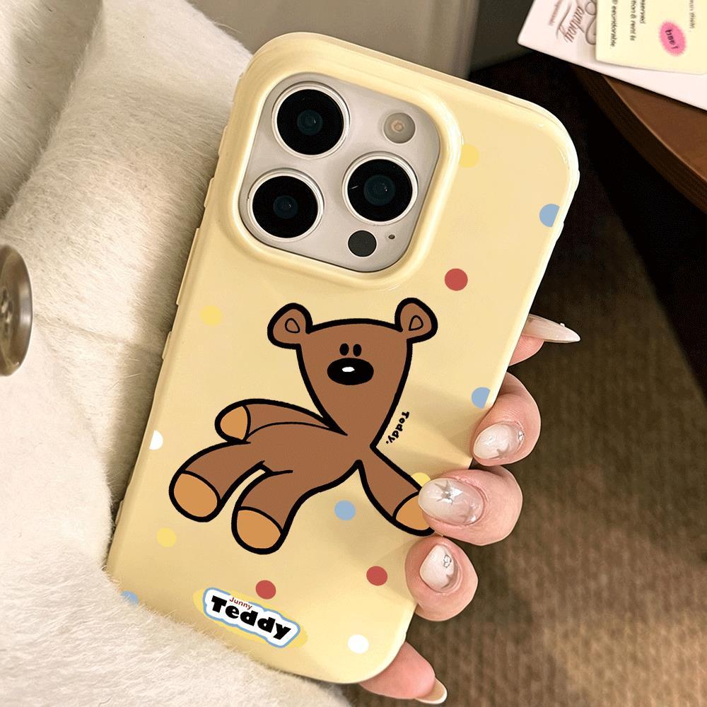 Gấu nâu Thích hợp iPhone 1716/15/14 trường hợp 13/12/11xr dễ thương 8/7 hàng ngày