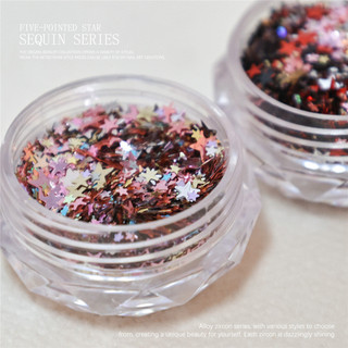 Móng Tay Nghệ Thuật Sequin Ngôi Sao Cổ Tích Nhỏ Lấp Lánh, Trang Trí Tiệm Làm Móng Tay