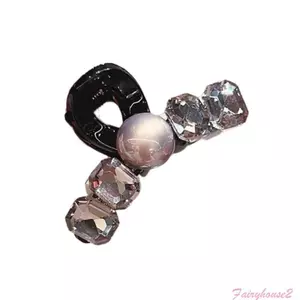 FF Thanh Lịch Kim Cương Giả Ngọc Trai Kẹp Tóc Thiết Kế Chống Trơn Trượt Hoàn Hảo Cho Dịp Thường Ngày