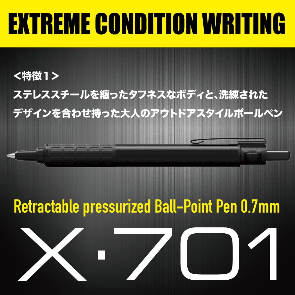 Zebra X-701 But Bi Tactical 0.7mm/Thep Khong Gi/Muc Ap Suat/Viet Duoc Nguoc/K-07/Nhat Ban