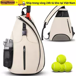 Túi đựng vợt Tennis SNUGHOUSE, Ba lô vợt Pickleball mạnh mẽ có thể đảo ngược, Dây kéo đóng cửa Dung tích lớn Túi mái chèo Pickleball bền Thiết bị tập thể dục