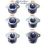 Ống nạp FANIELLAPOWELL, Thân ga Anodized Đua xe, Lượng phản lực đôi hợp kim nhôm hiệu suất cao cho CBR250R CBR250 2011-2013 CB300F CBR300R Rebel300 CMX300