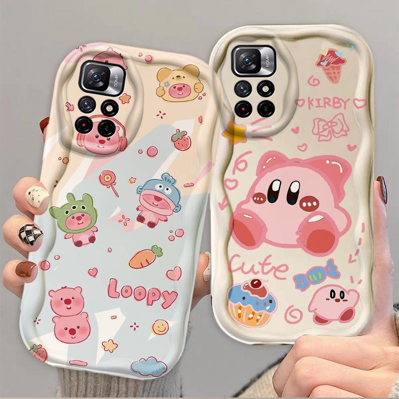 Thích hợp cho Redmi Note 11 11S 12 Pro 4G 3D Phụ kiện TPU mềm Loopy Kirby Vỏ điện thoại chống sốc
