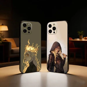 TP-1 T-Throne Of Glass Phone Case Cho iPhone17,16,15,14,13,12 Plus, Max Soft Silicone Black Cover