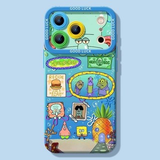 Dễ Thương SpongeBob SquarePants Dứa Nhà Trường Hợp Cho iPhone 17 16 15 14 13 12 11 Pro Max X Xr Xs Max 7 8 Plus SE2020