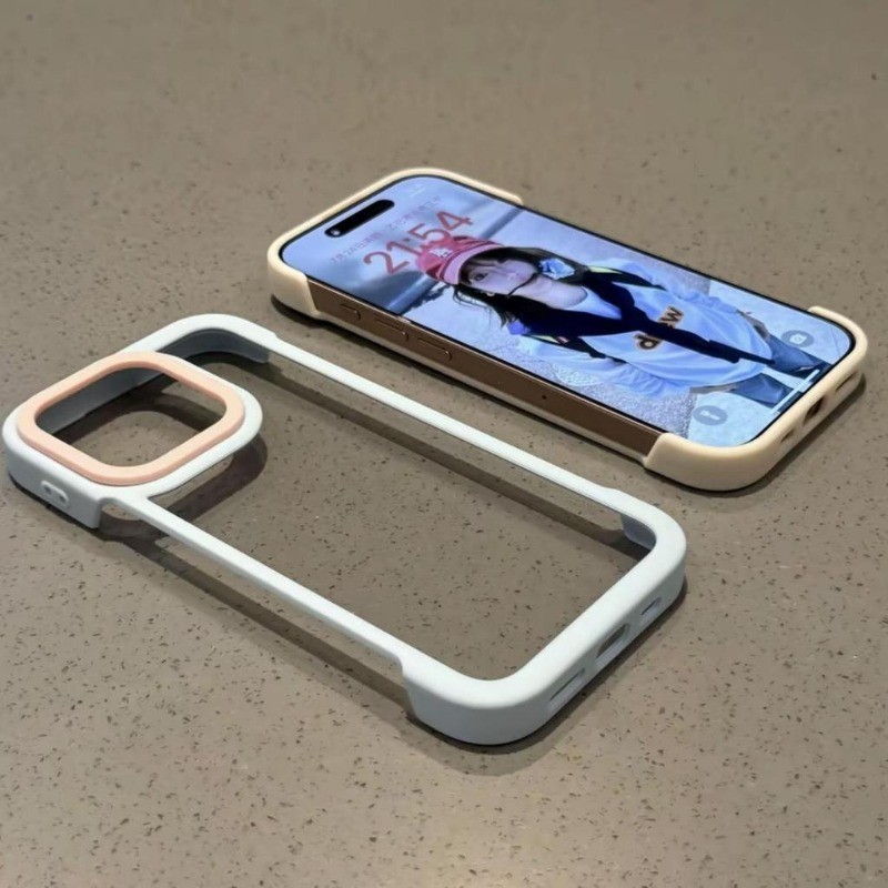 Nhẹ Sang Trọng Nửa Gói Tản Nhiệt Ốp lưng Cứng Thích Hợp Cho IPhone 17 16 15 14 13 12 11 Pro Max Plus Ốp lưng Ốp Lưng