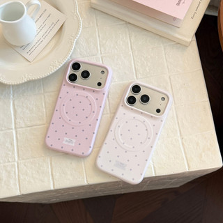 [Sheren] Ốp điện thoại chấm bi phong cách Hàn Quốc Thích hợp cho i17 16 15 14 13 12 11 pro max Vỏ bảo vệ chống sốc