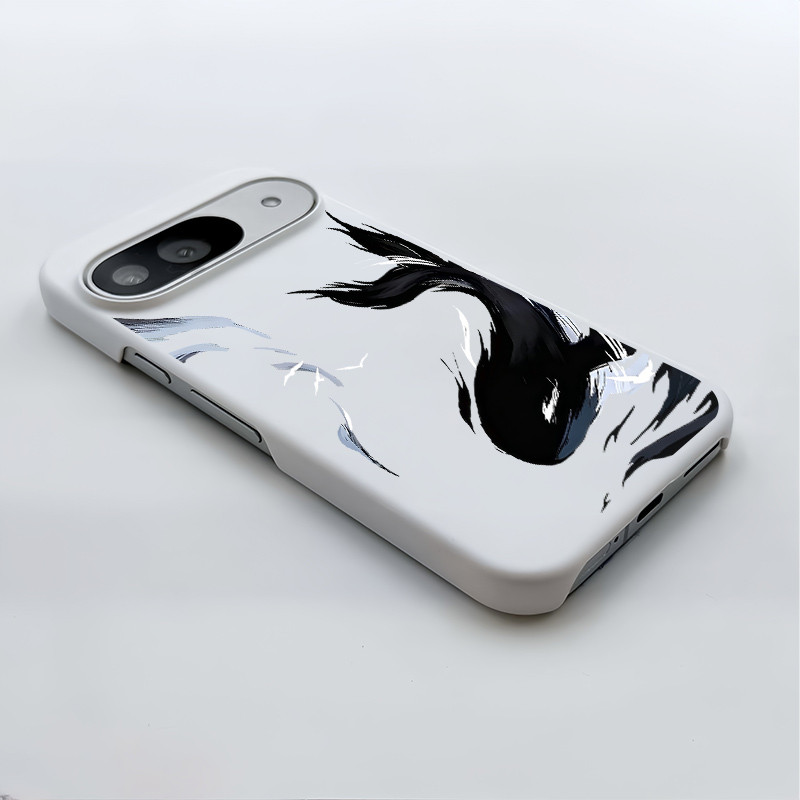 Mực Cá Voi Mỏng Cứng Mờ Ốp Lưng Điện Thoại Cho Google Pixel 11 Pro 10A 10 Pro XL 9A Pixel 8 7A 7Pro 6A 5A Quấn Nửa Google Pixel Cover