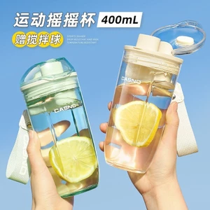 Bình Lắc Thể Dục Thể Thao Cốc Nước Protein Bột Máy Xay Sinh Tố Cốc Di Động Sữa Lắc Dung Tích Lớn Ngoài Trời Sáng Tạo Có Nắp GJBL