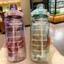 Cốc Nước Dung Tích Lớn Thể Thao Ngoài Trời 2000Ml Du Lịch Di Động Có Cân Bình Nước Trong Suốt Bó Ống Hút NJTL