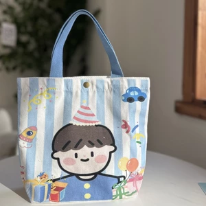 Túi Vải Tùy Chỉnh Quảng Cáo Mẫu Giáo Lưu Niệm Mini Di Động Túi Vải Phong Cách Dễ Thương Hoạt Hình Túi Vải IPBS