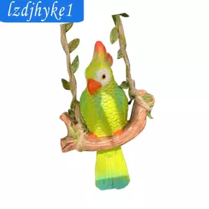 Treo Tượng Vẹt, Trang Trí, Trang Trí, Sưu Tập, Quà Tặng, Điêu Khắc, Tượng Chim Cho Cây, Hàng Rào, Sân, Sân, Trong Nhà Và Ngoài Trời