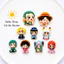 Usopp Sanji Chibi Meme Mini – Set Charm Hải Tặc One Piece cute gồm Luffy Zoro Ace Chopper Yamato Nami resin gắn dép Croc